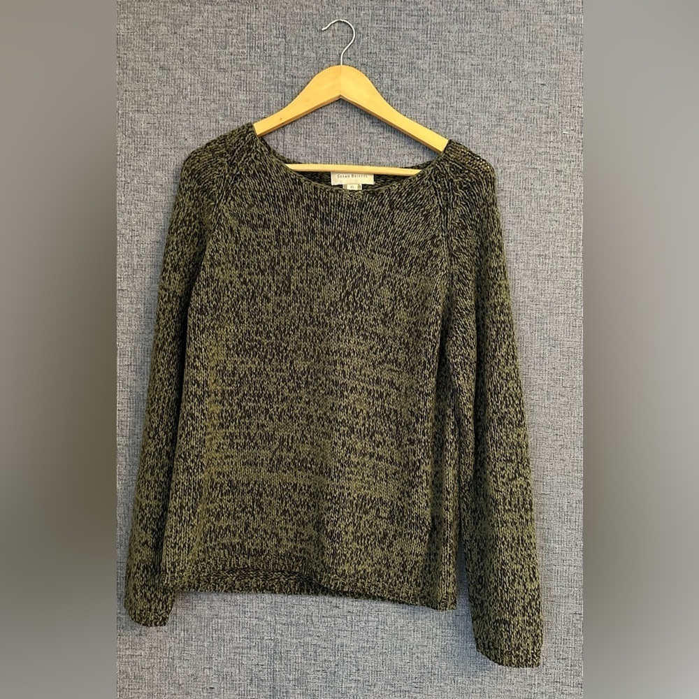 Women’s Susan Bristol XL Forest Green Crew Neck Sweater